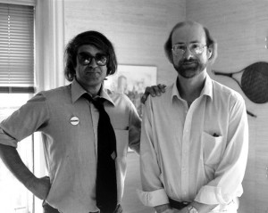 Steven Moore with with Alexander Theroux Cambridge, Massachusetts, August 1985 