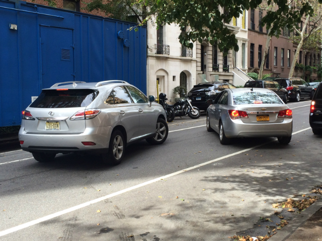 getting out of sweepers way