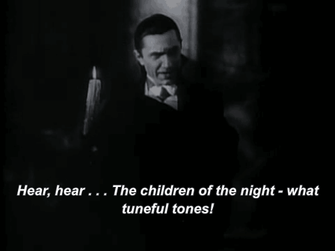 Bela Lugosi saying: "I am Dracula"
